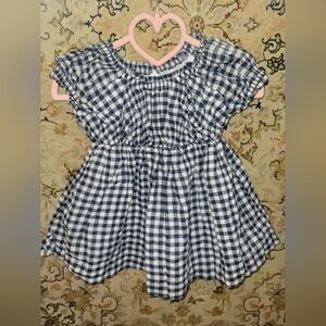 Baby Gingham Print Dress
